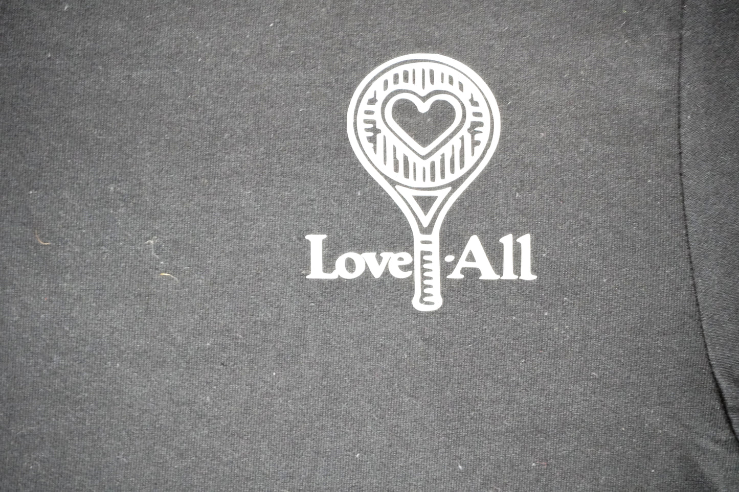 "Love All" Short Sleeve T-shirt (Black)